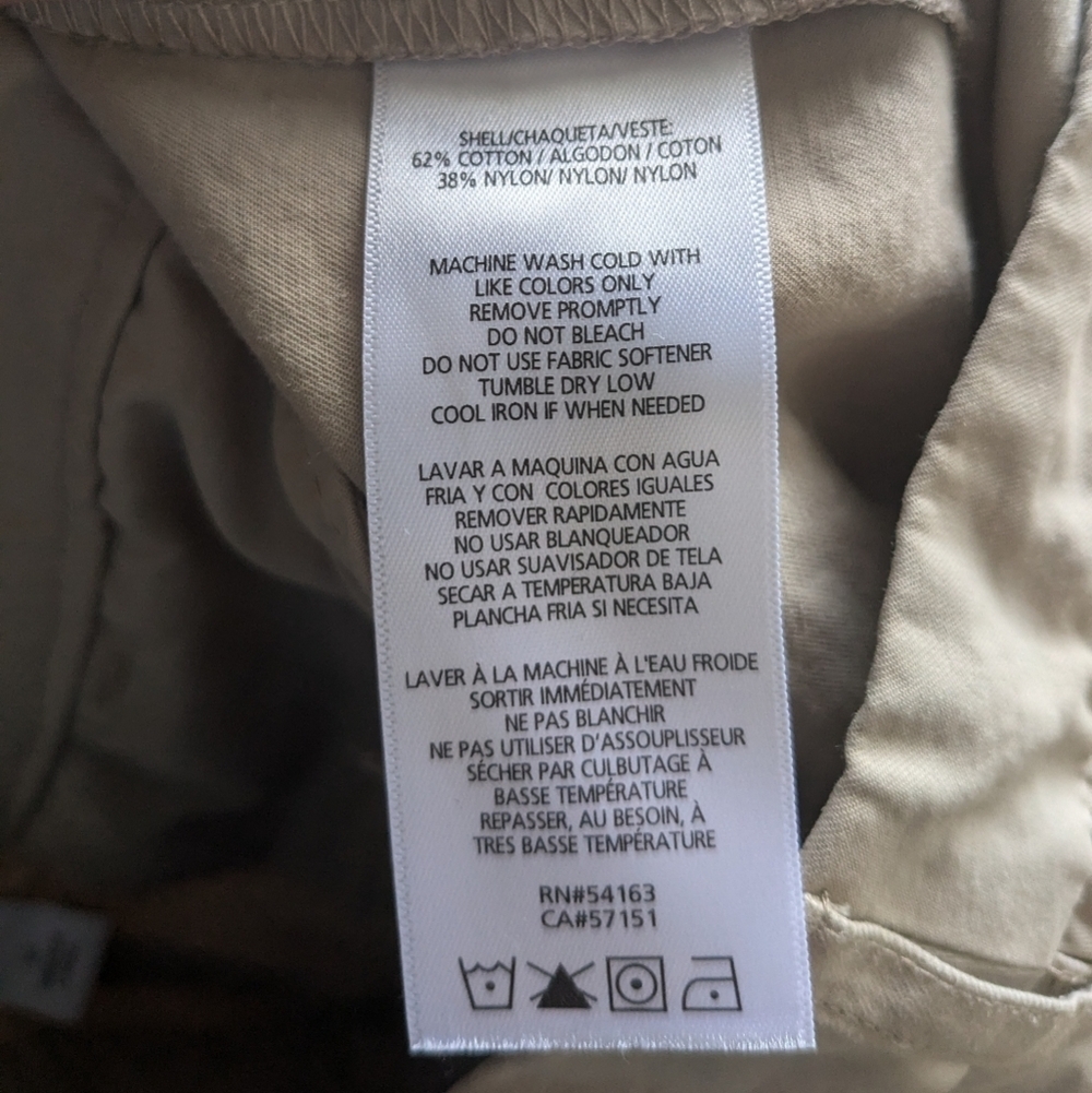 CALVIN KLEIN Women Beige Short Size 27 With Pockets Great Used Condition - Picture 7 of 10